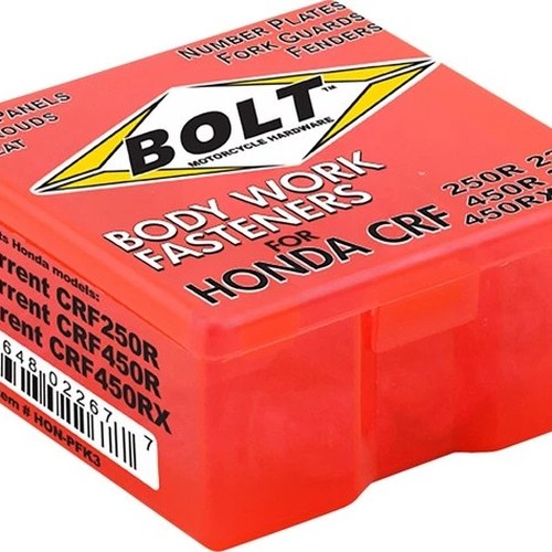 Bolt Full Body Work Fastener Kit for Honda CRF450R/CRF450RX/CRF250R 4-Stroke