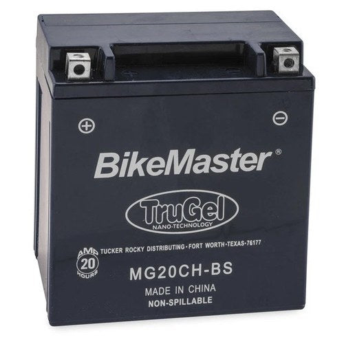 BikeMaster TruGel Battery #MG20CH-BS for Kawasaki/Suzuki
