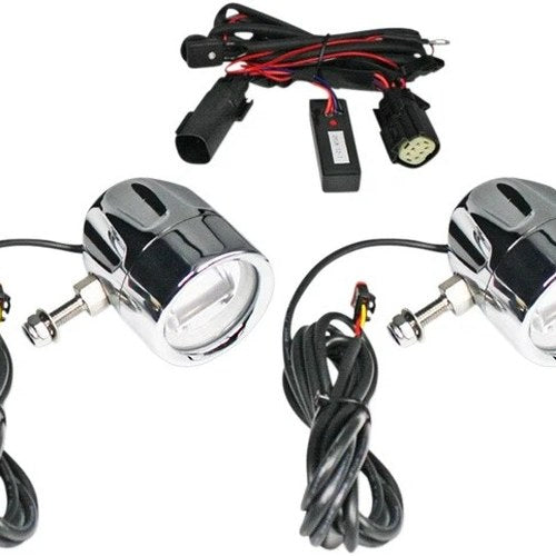 Custom Dynamics ProBEAM LED Halo Fog Lights Chrome #PB-FOG-BCM-C Harley Davidson