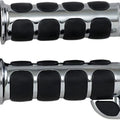 Kuryakyn Premium Iso Grips with Throttle Boss Chrome #6228 Harley Davidson