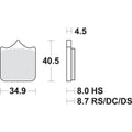 Sbs DC Dual Carbon Race Brake Pads Front BMW S 1000 RR 2009-2016