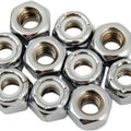 DS Chrome Motorcycle Nylon Insert Lock Nut 10-Pack .25"-20
