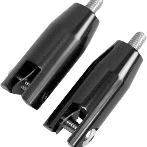 Accutronix Rear Footpeg Mounts Black #FPMT501-B Harley Davidson