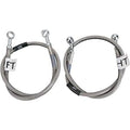 Russell Rear Braided Stainless Brake Line Kit for Kawasaki KX125 1999-2002