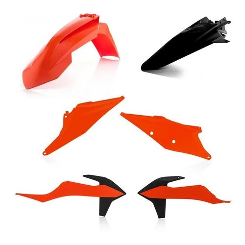 Acerbis Plastics Kit 20 Black/Orange #2791566812 KTM 500 EXC-F/350 EXC-F