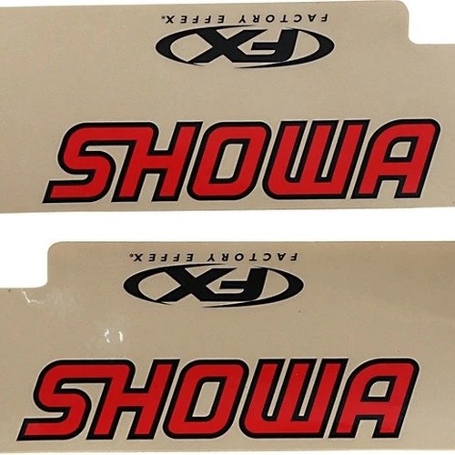 Factory Effex Upper Fork Shield Graphics Showa FloRed #FX028515 for Honda/Suzuki