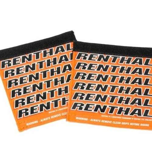 Renthal Clean Grips Grip Covers Orange/White/Black