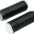 DS Chrome Footpegs With Rubber Sleeves Male Mount Harley Davidson #139243