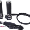 Koso Titan-X Heated Grips Chrome #AX068M00 Harley Davidson
