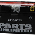 Parts Unlimited Agm Maintenance Free Battery #173857