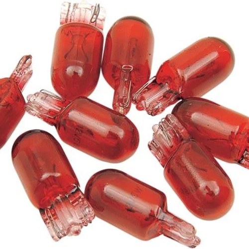 Drag Specialties Marker Light Wedge Bulb 168 Red 10-Pack