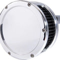 Feuling BA Series Air Cleaner Chrome With Solid Cover/Black Filter #5537