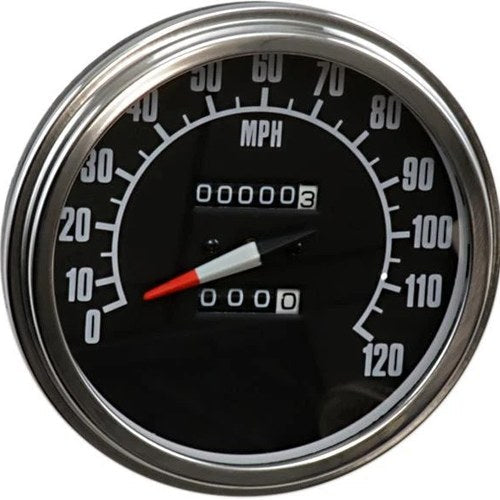 DS FL-Style Speedometer With Reed Switch 2240:60 68-84 Face Harley Davidson
