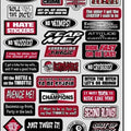Factory Effex Sponsor Sticker Kit Fun Phrases Style