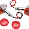 DS Mini Deuce Stud Marker Lights Chrome Amber/Red