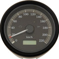 DS Programmable Electronic Speedometer 0-220 Kph Black w/Black Face #211933
