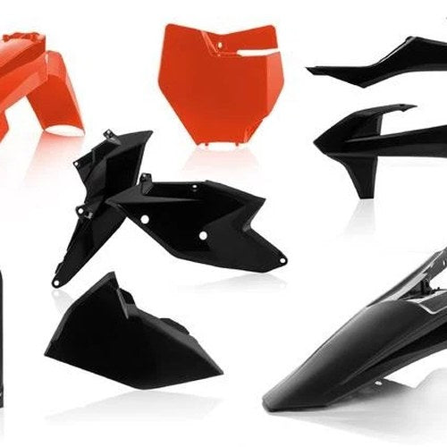 Acerbis Full Plastics Kit 16 Orange/Black #2421065225 KTM