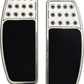 Accutronix Drilled Original Billet Floorboard Chrome #FBF01-DOC Harley Davidson