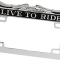 DS Chrome Live To Ride License Plate Frame