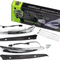 Ciro Horizon LED Lighted Windshield Trim Chrome Amber/White #11050