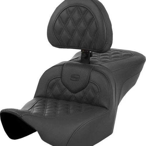 Saddlemen RoadSofa LS Seat With Backrest Harley Davidson Road Glide/Street Glide