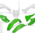 UFO Complete Plastics Kit 25 Special Green/White #KAKIT231F-444 for Kawasaki