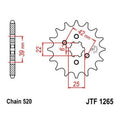 JT Front Sprocket 520 13T #JTF1265.13 for Honda XR250R/XR250