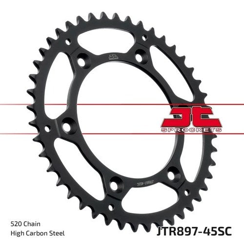 JT Self Cleaning Steel Rear Sprocket 45T #JTR897.45SC KTM/Husqvarna