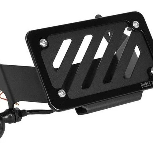 Burly Slash Cut Turn Signal/License Plate Kit Black #B13-3000TFB fits Honda