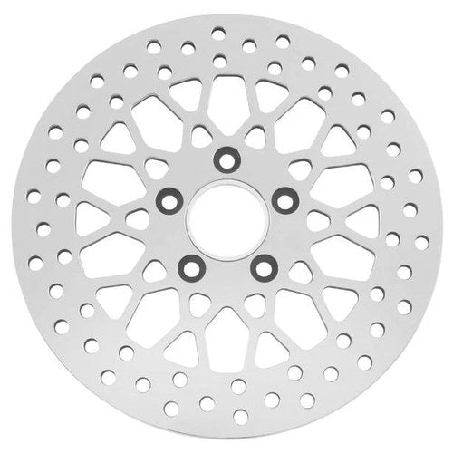 Biker's Choice Polished Mesh Rotor Rear 11.5" #M-RT-2162 Harley Davidson