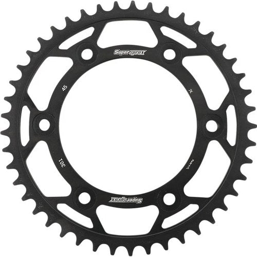Supersprox Racing Steel Rear Sprocket 520 45T Black #RFE-301-45-BLK for Honda