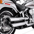 Vance & Hines Pcx Twin Slash Dual Slip-On Mufflers Chrome Harley Davidson FatBoy
