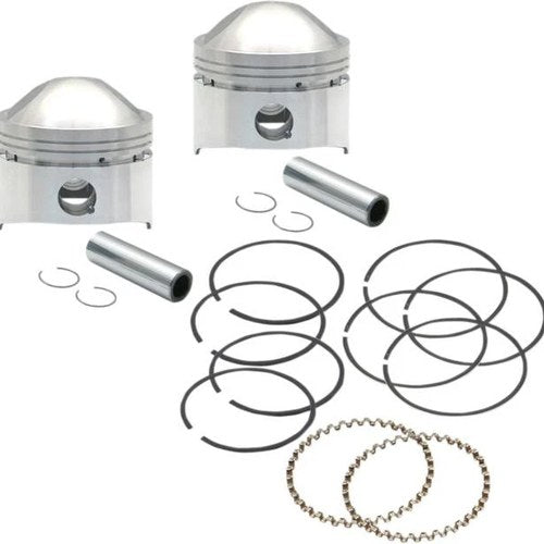 S&S Low Compression Piston Set 3-7/16" 8.0:1 #106-5495 Harley Davidson
