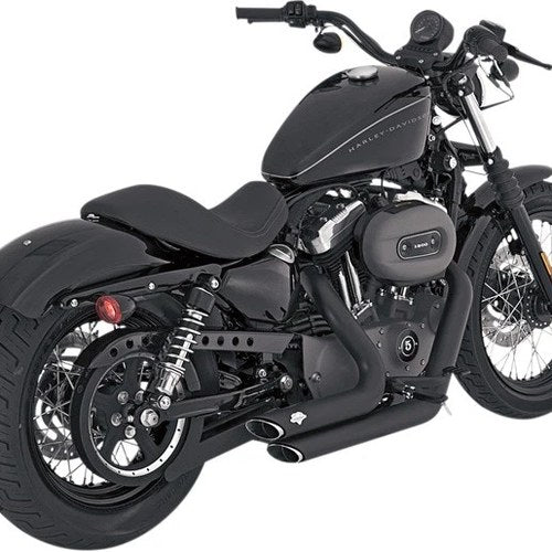 Vance & Hines Shortshots Staggered Full Exhaust System Black #47219