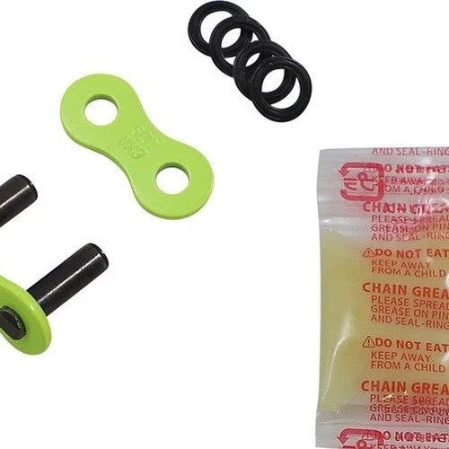 Did 525 VR46 Series X-Ring Chain ZJ Rivet-Type Master Link Yellow