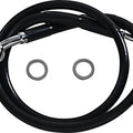 DS Black Vinyl Front Upper ABS Brake Line Kit 29-1/2" +8" Black #212129