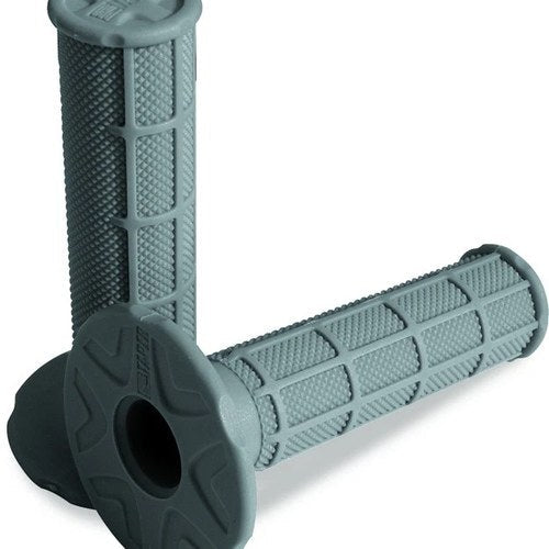 ProTaper Single-Density Half Waffle MX Grips Light Gray