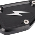 Thrashin Supply Co. Front Brake Master Cylinder Cover Twice Cut Black TSC-3178-4