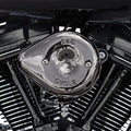 S&S Stealth Mini Teardrop Air Cleaner Kit Lava Chrome #170-0782 Harley Davidson