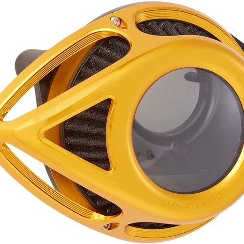 Arlen Ness Clear Tear Air Cleaner Kit Gold #600-245 Harley Davidson