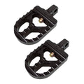 Joker Machine Adj. Footpegs Serrated Short Black #08-57-1 For Harley-Davidson