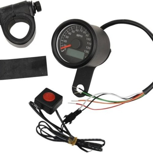 DS Programmable Mini Electronic Speedometer 1.87" Matte Black