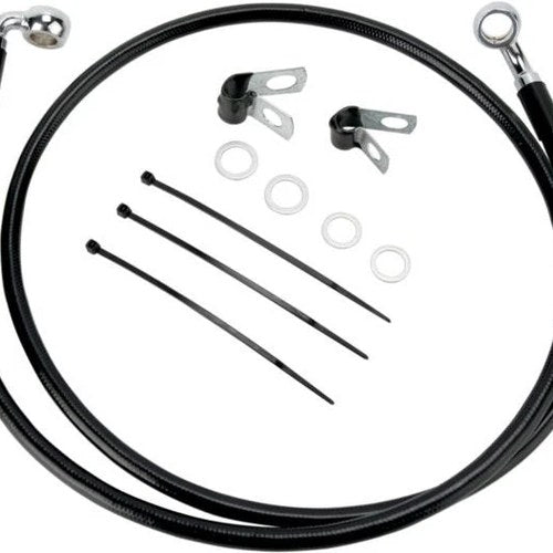 DS Vinyl Brake Line Kit Front +4" Harley Dyna Fxdl 2001-2005/FXDLI 2004-2005