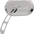 DS Large Oval Mirror Left Chrome