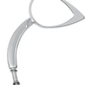 DS Tank Tuff Long Stem Teardrop Mirror Chrome