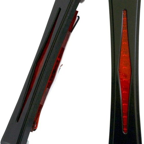 Accutronix Diamond LED Bag Lights Red Lens Black
