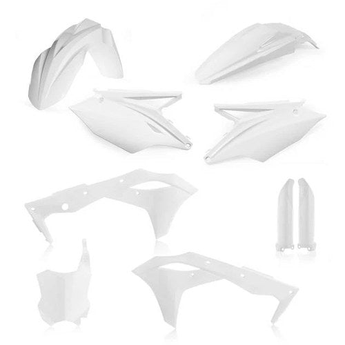 Acerbis Full Plastics Kit White for Kawasaki KX250F 2018-2020