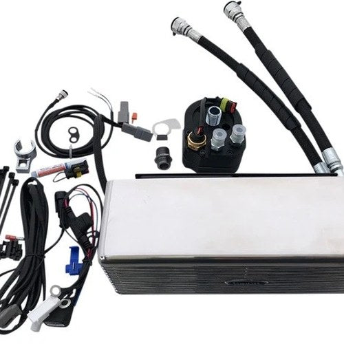 UltraCool Below Regulator Mount Oil Cooler Kit Chrome Harley Davidson Dyna