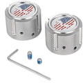 Figurati Designs Front Axle Nut Covers Skull Polished #FD24-FAC-SS