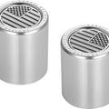 Figurati Designs Short/Fat Docking Hardware Covers US Flag/CC Polished